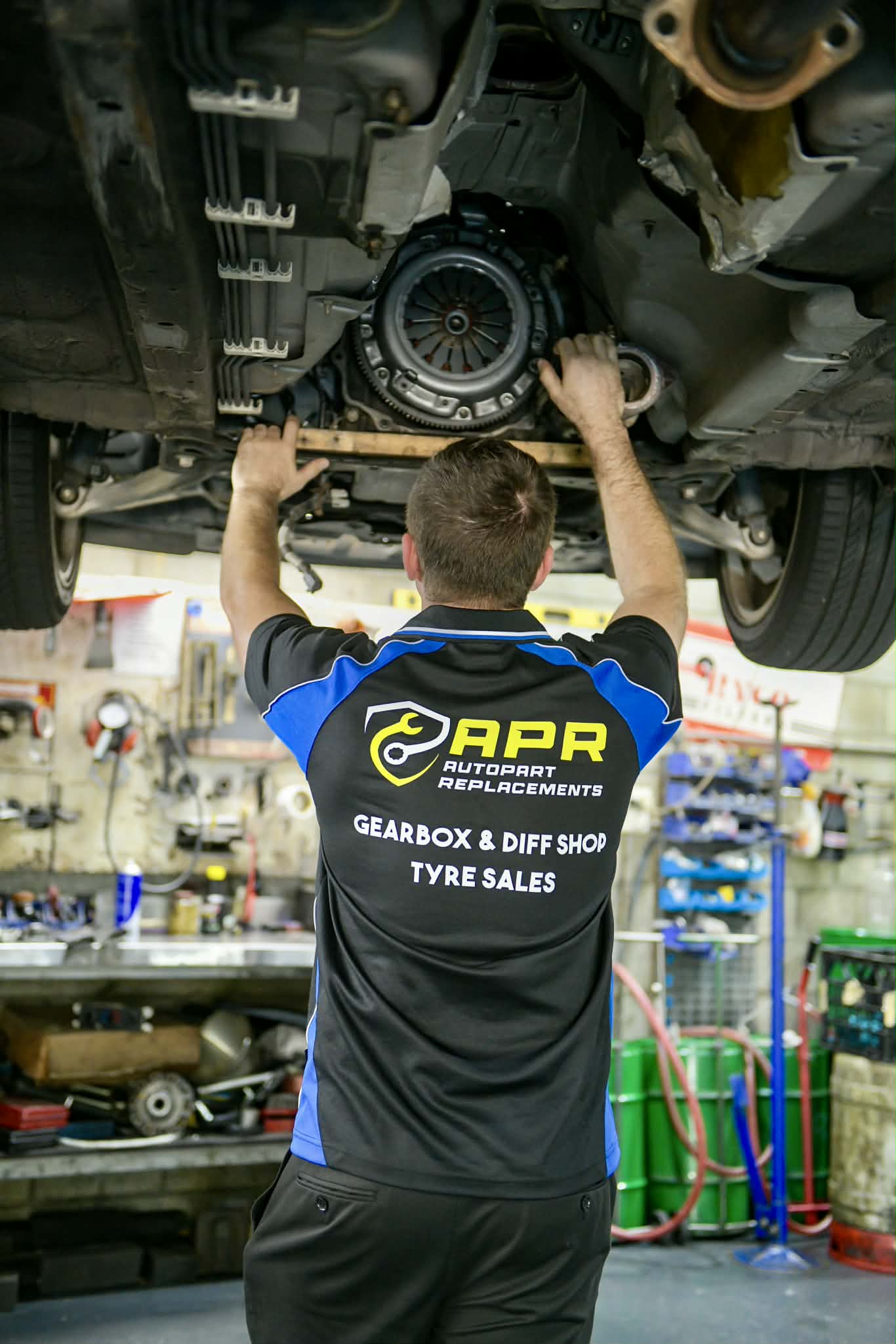 mechanic expert examines vehicle